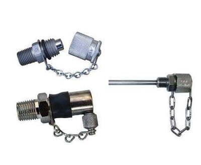 Oil sample ports and adapters